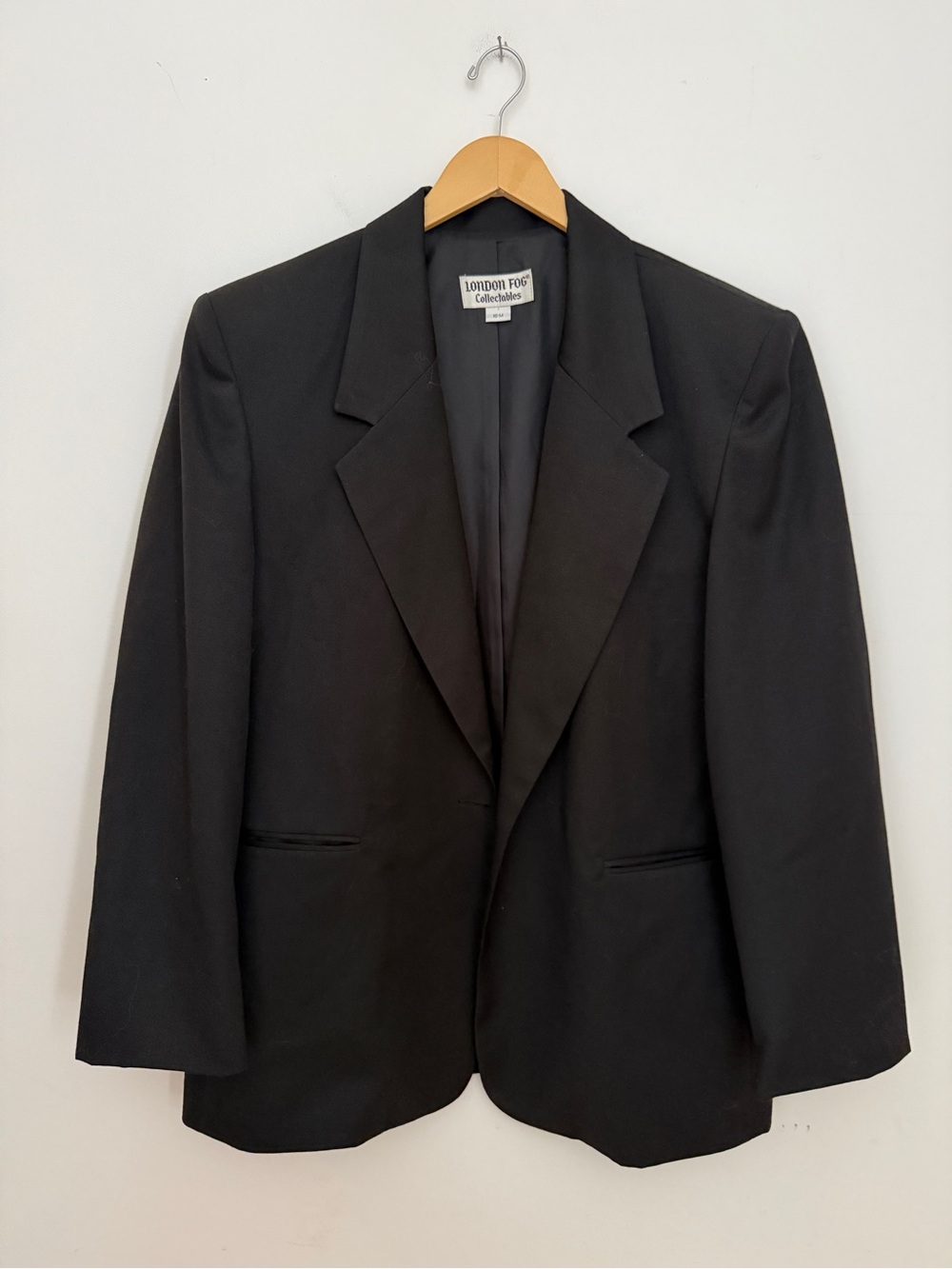 London Fog Black Wool Blazer